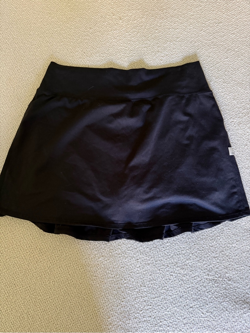 Vuori Black Women's Athletic Skirt with Built-In Shorts